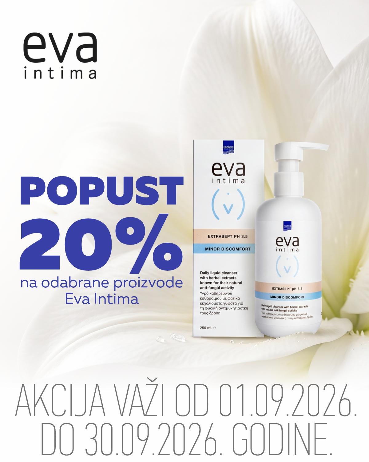 -20% popusta na odabrane Eva Intima proizvode.